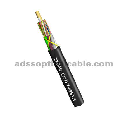4*12 SM Gel Free Cable , MicroDuct Air Blowing G652d Fiber Optic Cable HDPE