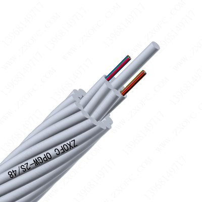 Typical 24 48 Core OPGW Fiber Cable Central AL - Covered Stainless Steel Tube